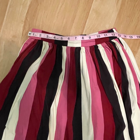 Collectif XS Bubblegum Stripe Jasmine Skirt - Picture 10 of 12